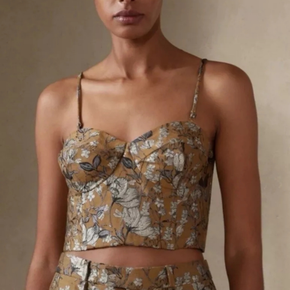 Banana Republic Cora Brocade Bustier Sz 0
